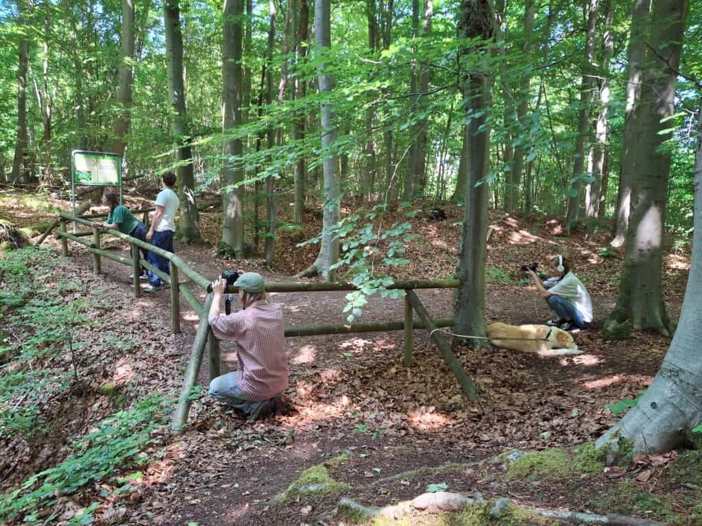Menschen im Wald